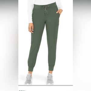 Med Coutoure Scrub Jogger Pant Elastic Waistband Green